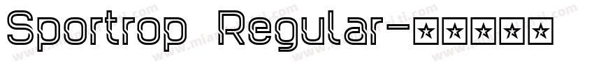Sportrop Regular字体转换